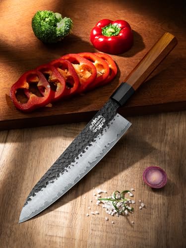 Image of Custom Chefs Knife, Customizable Patterns and Copywriting Sharp 8 Inch Japanese Knife with Rosewood Handle, Birthday Gifts for Men in Sandalwood Gift Box