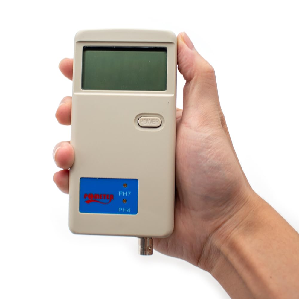 Toplionace Ph Metro Digitale Portatile per Acqua per Laboratorio Chimico Biologico Analizzatore 0.00-14.00ph, PH-012