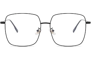 TIJN Blue Light Blocking Glasses Square Nerd Eyeglasses Frame