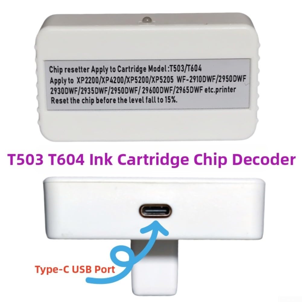 T604 Tintenpatrone Chip Resetter 604XL Chip Resetter passend für XP-2200 XP-2205 XP-3200 Tintenpatronen