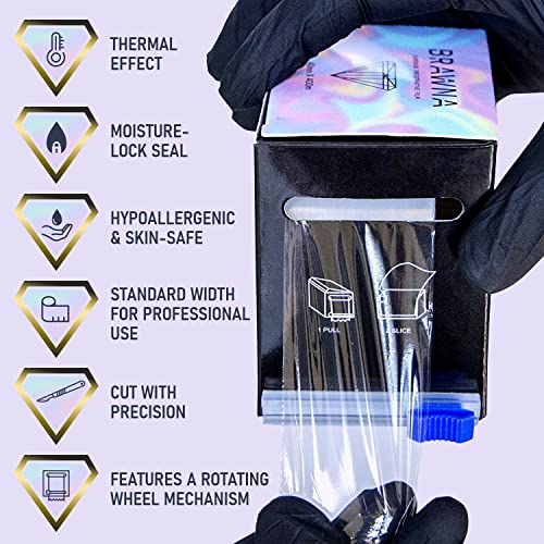 Brawna 1300 Ft [ 400 M ] Superior Preservative Film – Microblading Wrap For Lip Blush, Eyebrow Lamination & Lash Lift – Pmu Plastic Wrap & Pmu Supplies - Microblading Kit - 1 Pack #TOP1