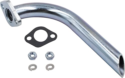 Miniatura 4 de LOSTAR Tubo recto de escape de cabezal personalizado compatible con las piezas de rendimiento Coleman CT200U-EX Minibike