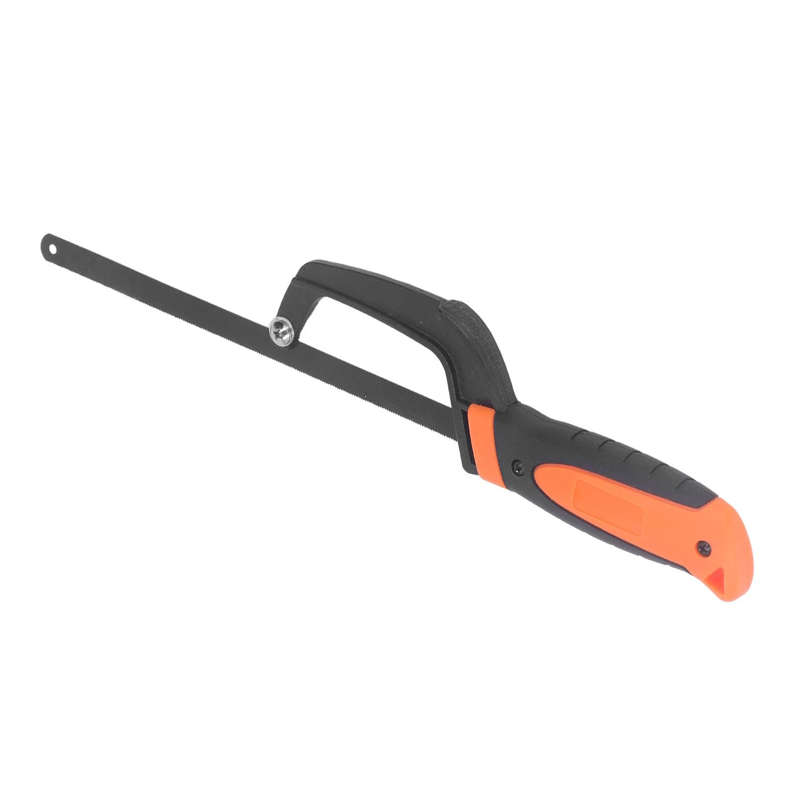 Pro Mini Sierra para Metales con Marco de Aluminio, Mango de Goma ómico, Base Acanalada, Ajustable para Corte Preciso de Madera, PVC, Tubos, Herramienta Manual para Bricolaje y Carpintería