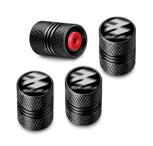Image of Metal Tyre Valve Caps (Set of 4) | Laser Engraved | Anti-Leak O-Ring | Stylish Air Stem Covers | Universal Fit | Compatible with Bajaj Motorcycles - Pulsar, Avenger, Dominar, Platina, CT100 & More