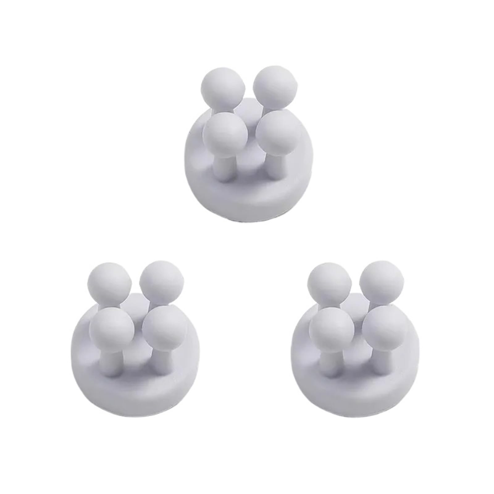 1/3/6pcs Multifunctional Silicone Hook Toothbrush Holder, Waterproof Self Adhesive Wall Mount Organizer(Burgundy)