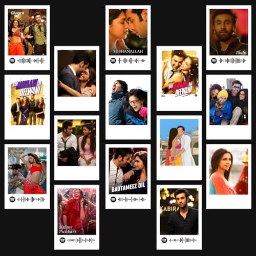 Image of Yeh Jawaani Hai Deewani Poster YJHD (Set of 15) | OG Bollywood Movie Ranbir Kapoor, Deepika Compact Size (8 x 6 cm) Posters for Phone Accessories, Bedroom, Office, room decoration (C 061)