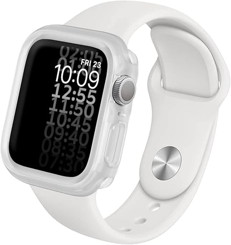 RHINOSHIELD Funda protectora delgada compatible con Apple Watch SE y Series 654 1.575 pulgadas, ligera y absorbente de golpes, transparente