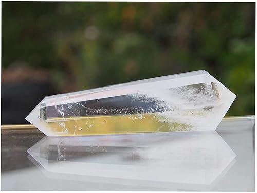 Miniatura 5 de última intervensión Crystal Propiedad folleto 6Sided Genuine Crystal cuarzo doble Fin de Vogel puntos Gemstone puede extender la intención, reducir