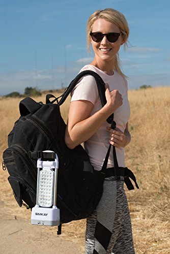 Simkay Super-Bright Lantern Dimmable Rechargeable Solar Powered With Hanging Hook, Portable For Outdoor Activity. Or Indoor Emergency Situations. #TOP2