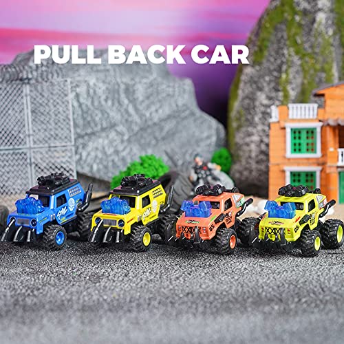 Gilumza Pull Back Crash Car Toys Battle Explosion Bumper Cars, Monster Trucks For Kids, Pullback Armored Fighting Vehicles Toy For Boys (Green) #TOP2