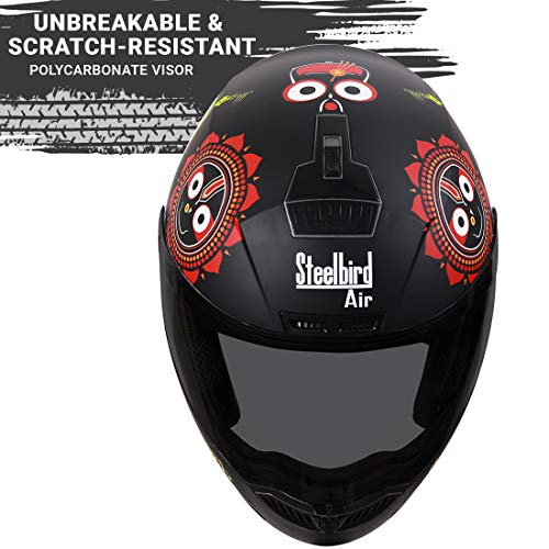 Image of Steelbird SBA-1 Jagannath ISI Certified Full Face Helmet in Matt Finish