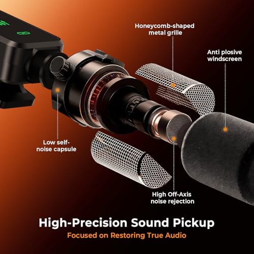 Image of GRENARO Mic for YouTube Wireless, 3-Level Adjustable Noise Cancellation Wireless Microphone,Professional Wireless Mike for Recording, Ideal for Video Recording and Content Creators