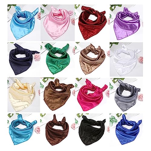 Silk scarf solid color small square scarf temperament scarf2