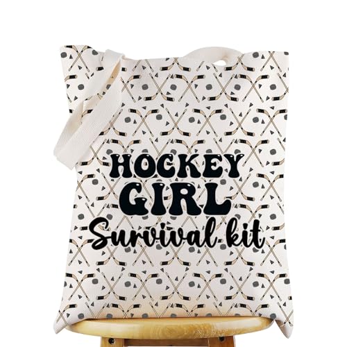 WZMPA Hockey Girl Survival Kit, Lover Gift, Player Makeup Pouch Bag, Ice Hockey Sports Merchandise, TG, Hockey Girl Tg