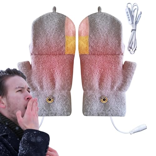 Guantes calefactados por USB con 3 modos de calor para un invierno confortable