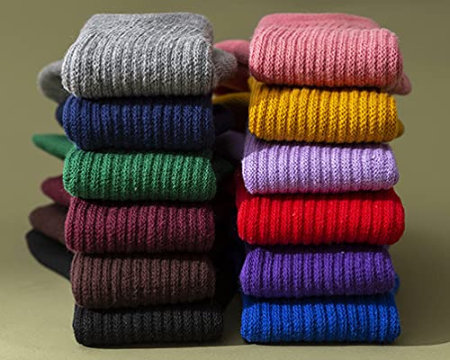 ASUITOFK 6 Pairs Little Girl Slouch Socks Toddler Knee High Cotton Socks Kids Boys Long Crew Socks4