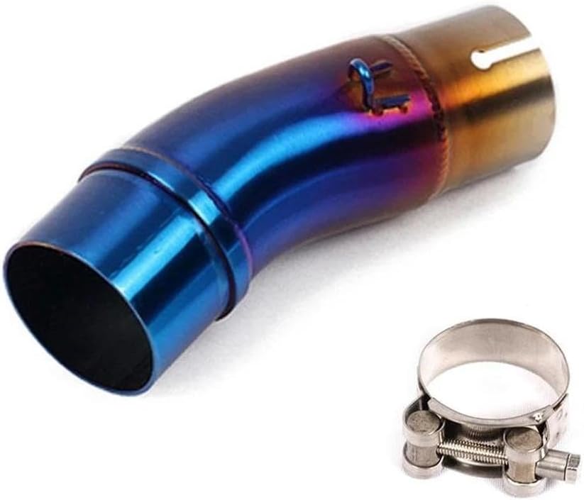 Motorcycle Exhaust Pipe Middle Link For Kawasaki Ninja 400 Z400 Z250 2017-2021 51mm Tubo De Escape Muffler System Rear End Components(Type A)