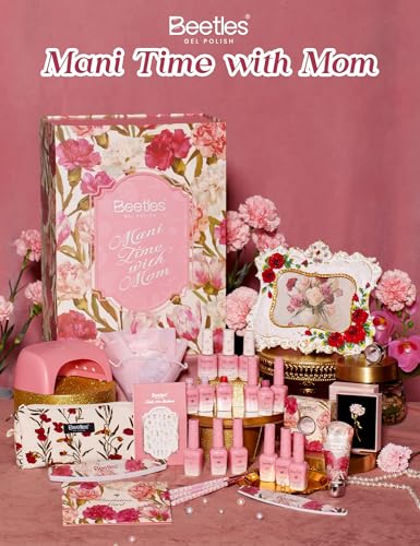 Image of Beetles 12 Colors Gel Nail Polish Kit with UV Light Gift Box | HEMA-free and TPO-free Gel Polish Complete Manicure Kit with Shea Butter Hand Cream Gift Box for Women