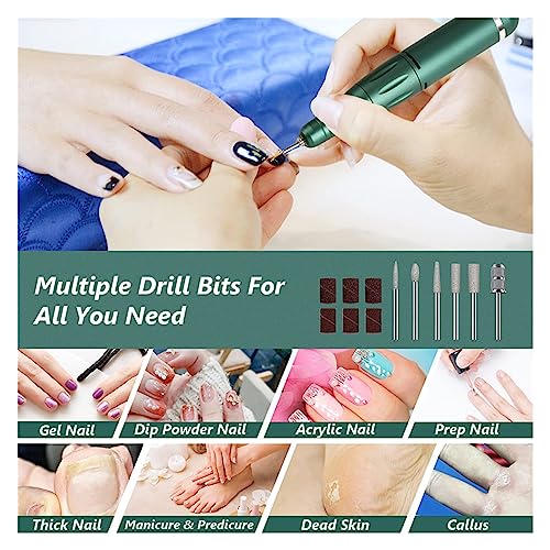 Nail-Grinding-Machine-45000RPM-Electric-Nail-Drill-Machine-Rechargeable-Manicure-Machine-with-LCD-Display-Portable-Cordless-Drill-Set-Nail-Art-Tools-for-DIY-Home-or-Salon-Mani-Pedis