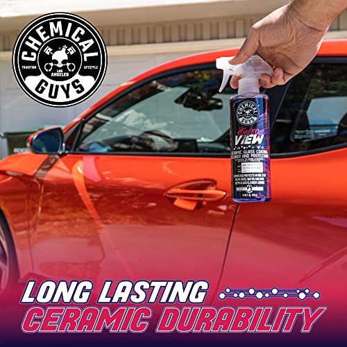 Chemical Guys HydroView Ceramic Glass Cleaner & Coating - Cleans & Adds Hydrophobic Protection, Car Window Cleaner for Glass, and Mirrors, Trucks, SUVs, and Home Use - 16 fl oz by Chemical Guys - Image 7