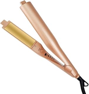 Creador de cabelo cerâmica 2 em 1 alisador de cabelo, portátil turmalina cerâmica Twisted Flor Flor Ferring Ferro, Ferro de Curling para todos os estilos de cabelo