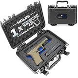 CASEMATIX Hard Gun Case for Pistols – TSA Approved Waterproo...