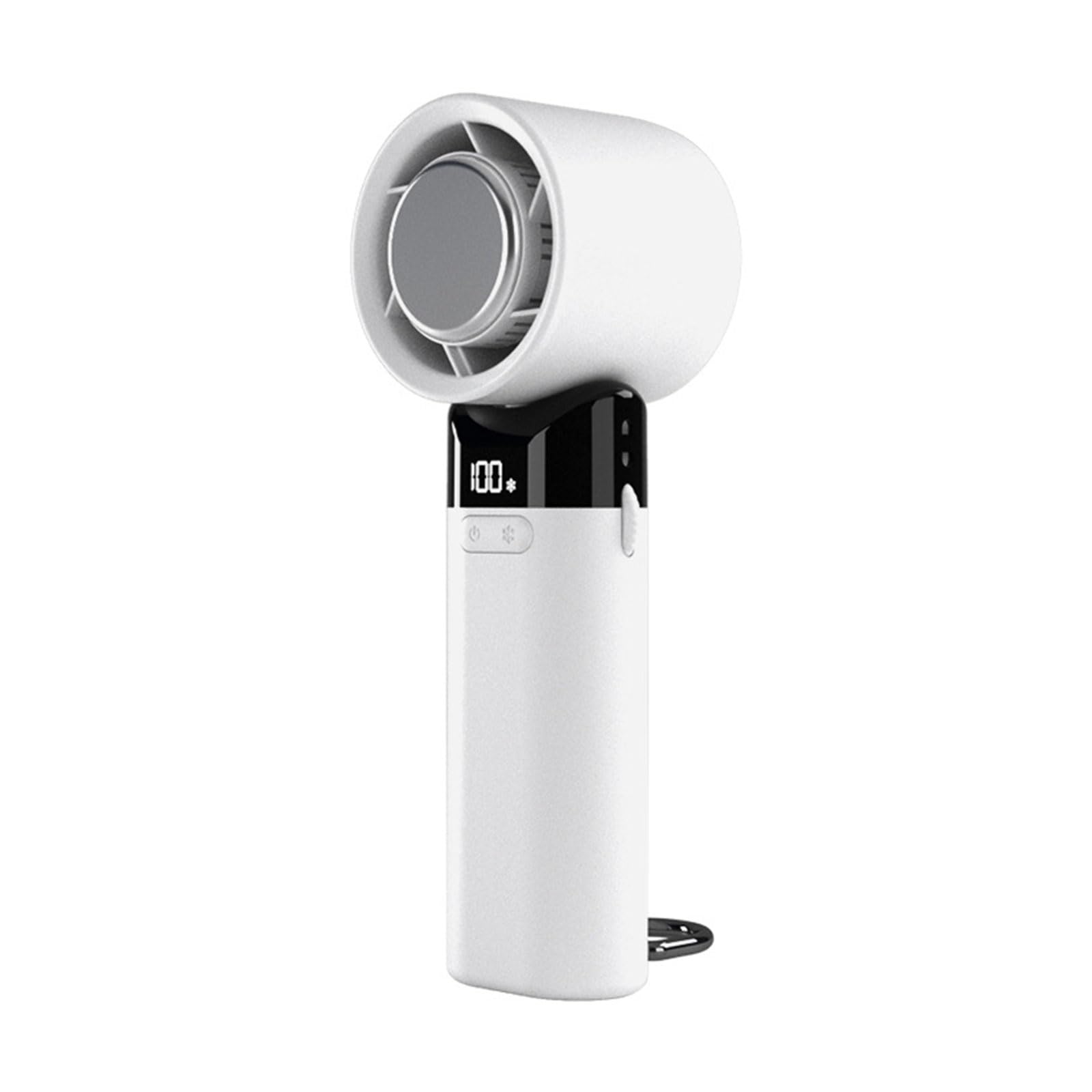 TFAOYS Portable USB Rechargeable Miniature Handheld Fan with Digital Display and Quiet Operations for or Travel Use Portable Handheld Fan