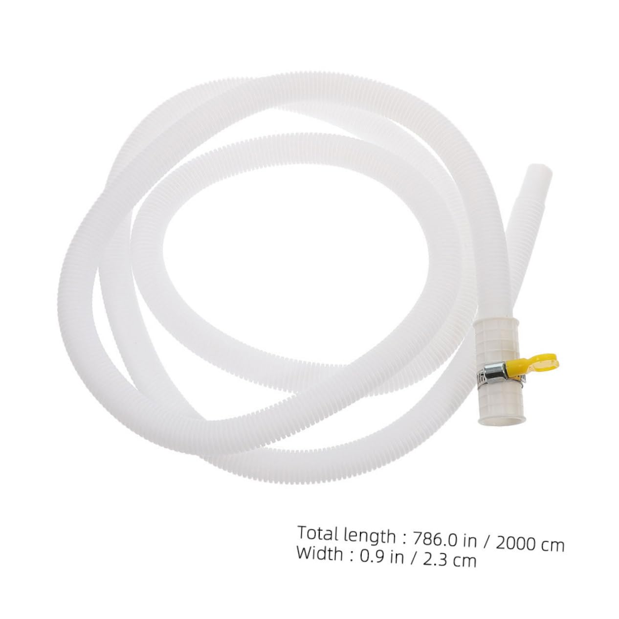 Tubo di Scarico Resistente al Sole per Condizionatore in PE e ABS Bianco con Fascette in Acciaio Inossidabile e Facile da Installare per Unità Esterna