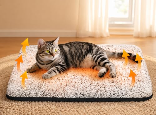 Selbstheizende Katzendecke 2.0, Thermomatte Katze, ohne Strom, 38 x 48 cm