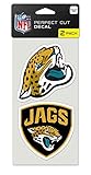 WinCraft Jacksonville Jaguars Decal 4x4 Perfect Cut Set of 2