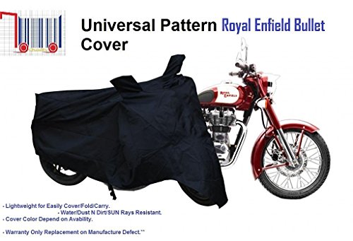 Image of Flomaster Waterproof Coating Bike Cover for Royal Enfield Classic 350(Black) (WSR01034)