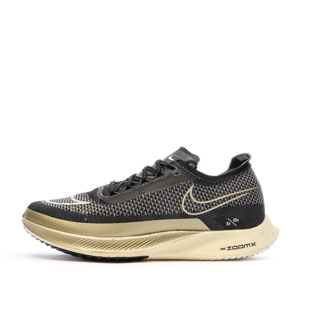 NikeStreakfly Men's Road Racing Shoes (DJ6566-001, Black/White/Sail/Metallic Gold Grain)