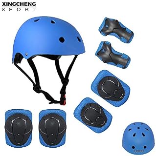 SLA-SHOP Kids Boys and Girls Protective Gear Set, Outdoor Sports Safety Equipment 7Pcs