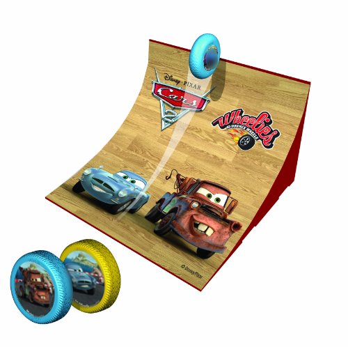 Dickie-Spielzeug 203089516 - Disney Cars 2 - Wheelies Jump Ramp, Rampe inklusiv 2 Wheelies, Rampe: 15 x 9 cm, sortiert – Bild 5