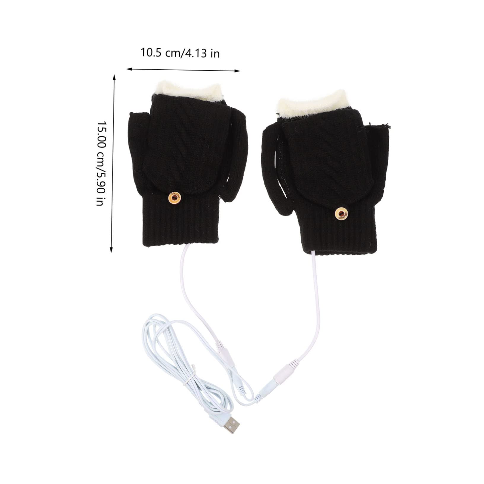 BESPORTBLE 2juegos Guantes Térmicos Calentados Usb Para Invierno Guantes Portátiles De Calor Manoplas Aislantes Para Actividades Al Aire Perfectos Para Esquí y Senderismo