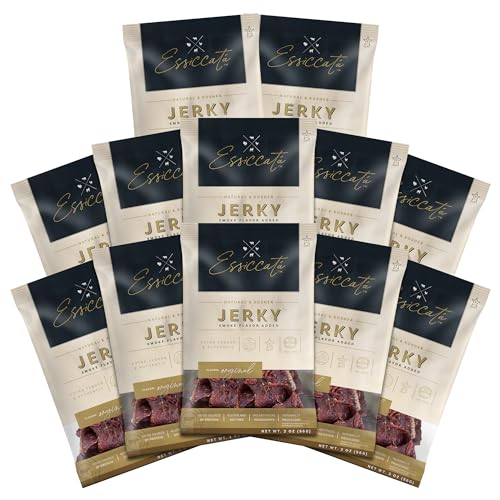 Aufschnitt Essicata Jerky - Extra Tender, Low Sodium - Made in USA - Certified Kosher - Keto...