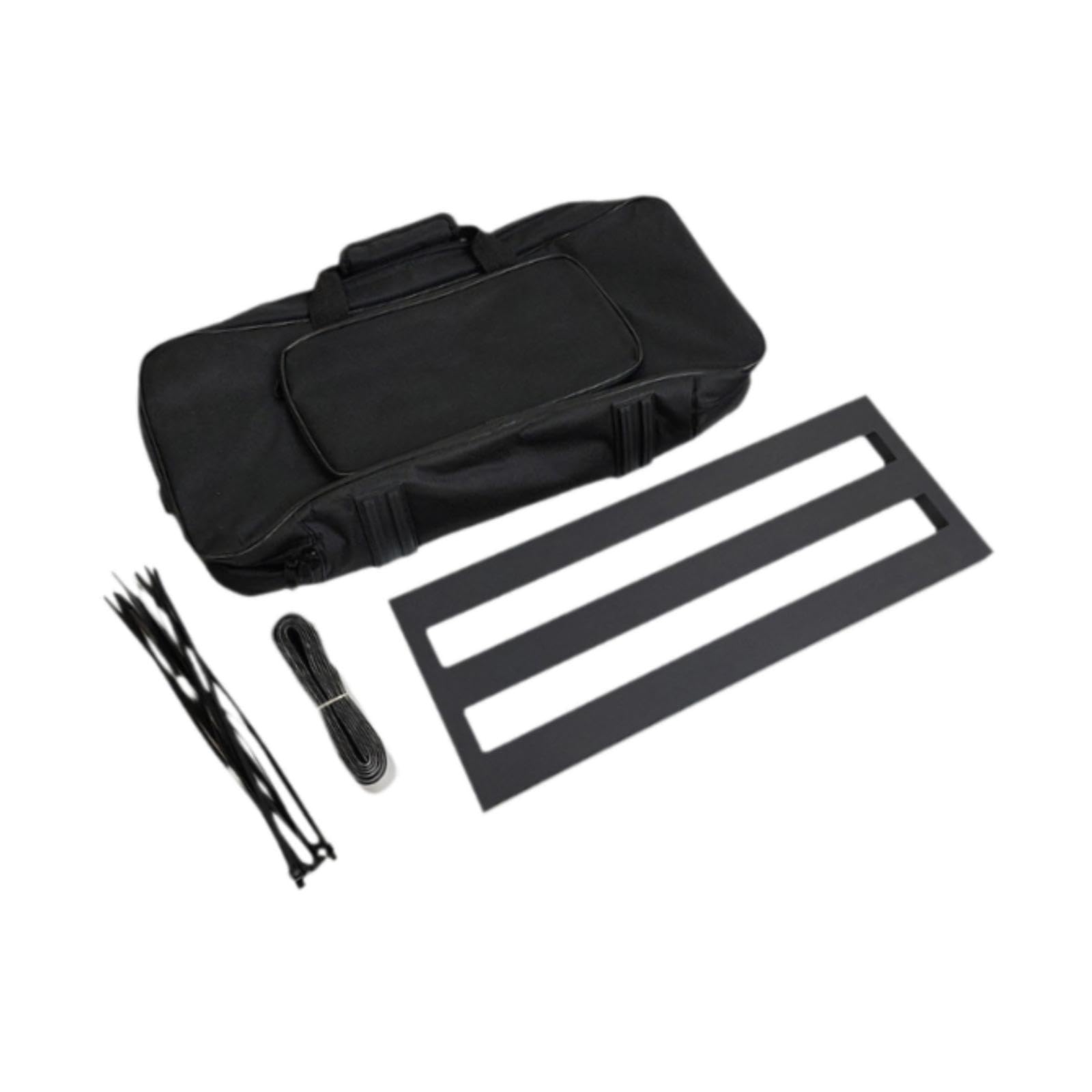Colaxi Guitar Effect Pedal Board with Carry Bag Pedal Board Bag Sturdy Multifunction Metal Effect Pedalboard for Musical Instrument, M