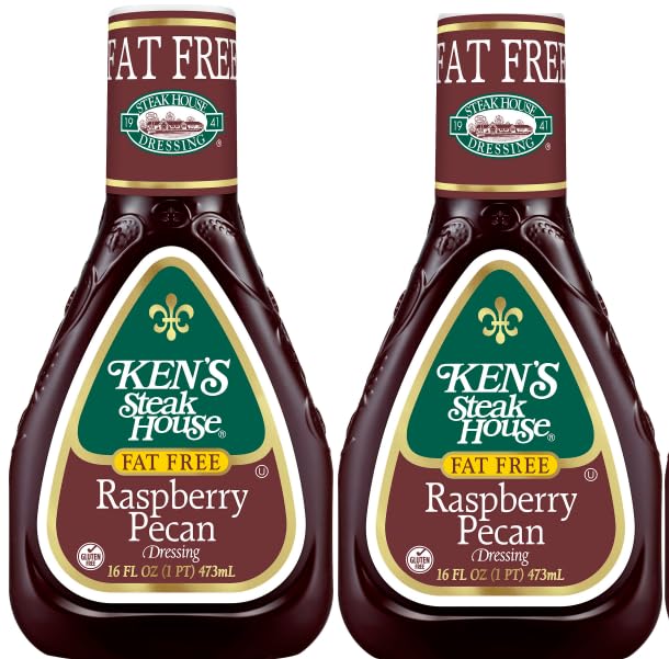 Pack Of 2 Fat Free Raspberry Pecan Salad Dressing, 16 oz
