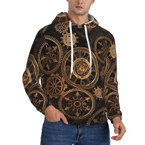 Sweat à capuche doublé homme pour ne plus avoir froid cet hiver Gears Clock