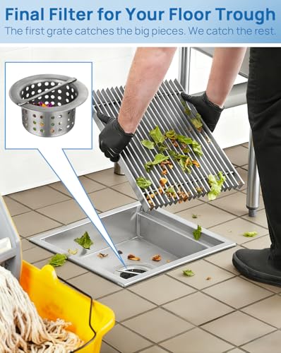 Escurridor para desagüe de piso de acero inoxidable miniatura 4