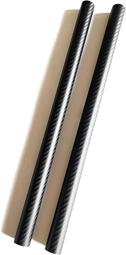 Miniatura 7 de Tubo de fibra de carbono de 0.079in de grosor, 0.472in x 0.315in x 16.535in, superficie mate envuelta en rollo 3K (2 piezas)