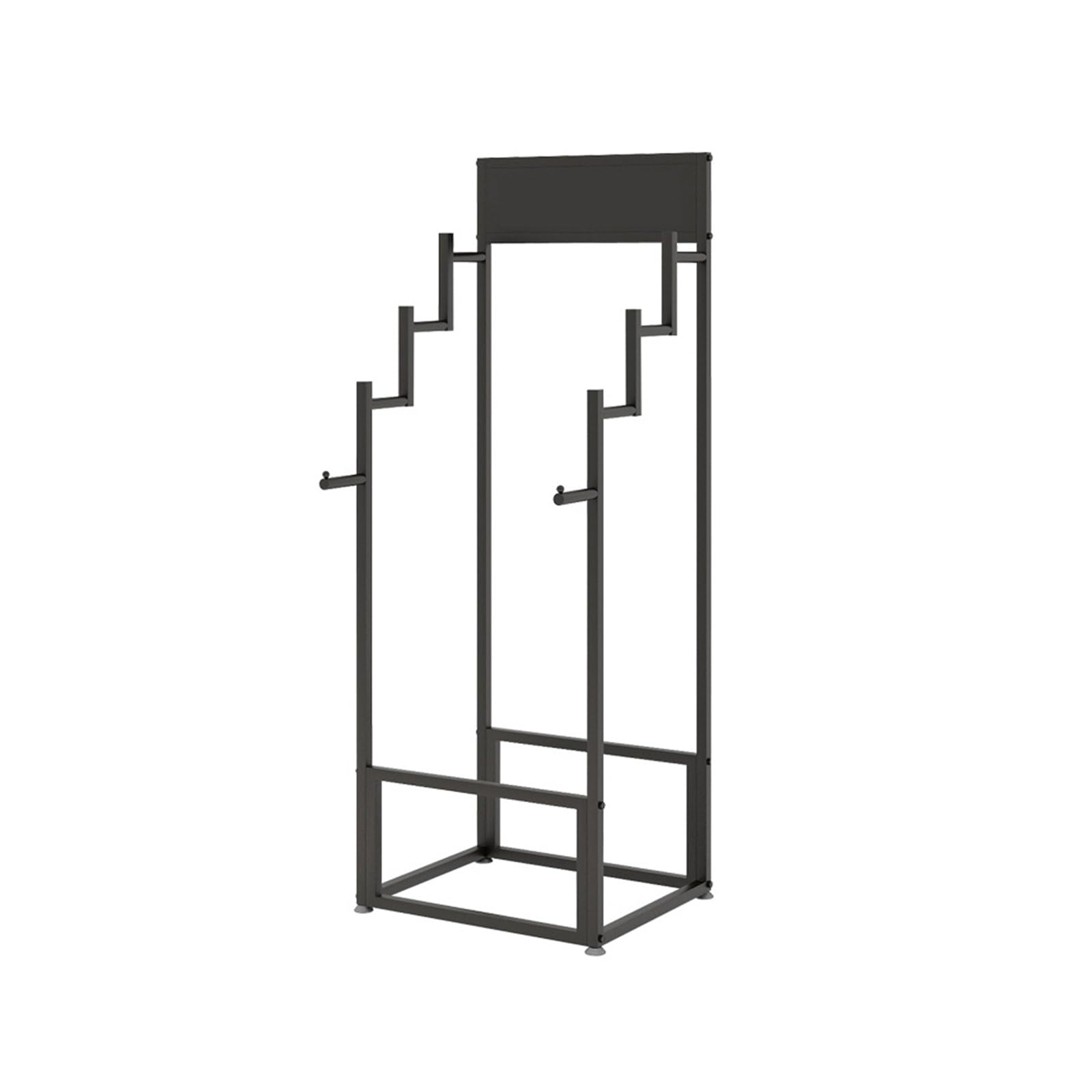 CGCSYZ Standing Carpets Rack, Carpet Sample Display Rack, Commercial Organizer Holder for Displaying Blanket Quilt Scarf Towel Mat (Black 23.6*15.7*65in)