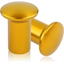 2PCS Car Drift Button Knob Compatible with Toyota GT86/BRZ/FRS,Aluminum Alloy Handbrake Cover for Replacing Damaged Car AccessoriesYellow