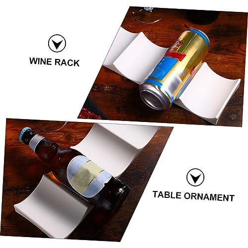 Soporte para botellas de vino Garneck 2pcs plástico miniatura 5