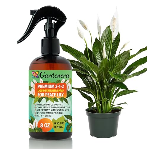Comparison: Best Pot For Peace Lily 6 Gardenera Proffesional Peace Lily Spray Fertilizer Mist for Home Gardening | 3-1-2 Gentle Blend Mist for Healthy Leaves & Growth | Essential Nutrients for Peace Lily - 8oz