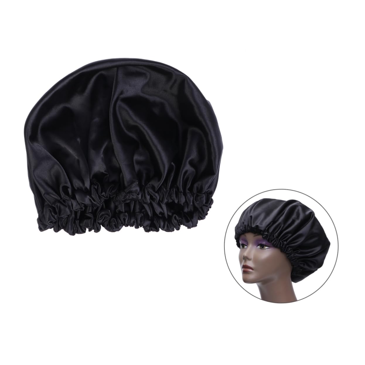 Healvian 3piezas Gorro De Sueño De Satén Doble De Seda Para Mujeres Transpirable Para Proteger Peinados y Mantener El Cabello Mientras Duermes