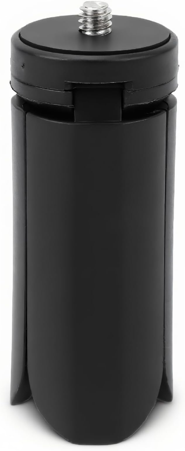 XUMIUZIY Mini Tripod, Tabletop Desktop Stand with 1/4 Inch Screw, Compact Tripod with Anti Slip Rubber Footpads, for Pal 70 Cameras, Monopods, Stabilizer Handle Grip (Black)