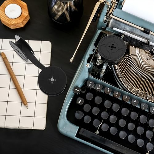 2 Rollen Farbband Für Schreibmaschine, Farbband in Schwarz Und Rot Doppelpack Schreibmaschinenband Nylon Typewriter Farbbands Kompatibel Doppel Spule Schreibmaschinen Farbbands Klassischen Modellen