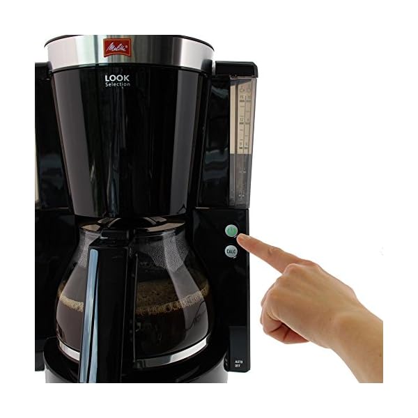 Melitta Look IV Selection - Filterkaffeemaschine - mit Glaskanne - Tropfstopp - 10 Tassen - Schwarz (1011-04) – Bild 7