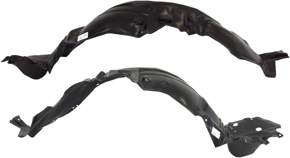 Titanium Plus Autoparts 1998-2005 Compatible with GS300 1998-2000 Compatible with GS400 2001-2005 Compatible with GS430 Front Left & Right Side Splash Guard Splash Shield Fender Liner Liner Apron